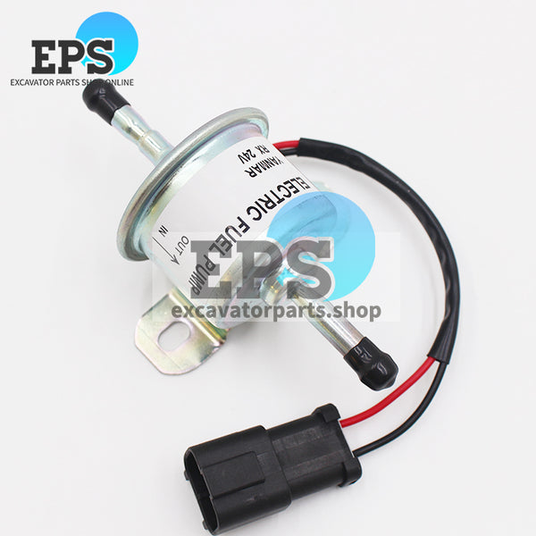 12V Fuel Pump 129612-52100 12961252100 Compatible for Hitachi Excavator ZX17U-2 ZX30U-3F ZX33U-3F ZX48U-3F ZX50U-3F Yanmar Engine 4TNV88 3TNV88