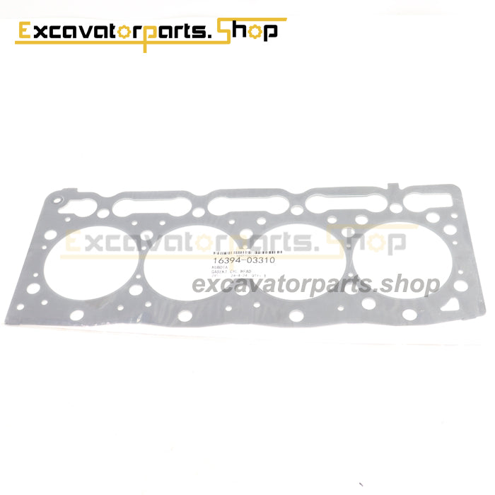 V1505 V1505T V1505E V1505-BH Cylinder Head Gasket Metal 16292-03310 1629203310 16394-03310 1639403310 Compatible with Kubota Tractor B2910HSD B3030HSD Excavator KX71 Parts