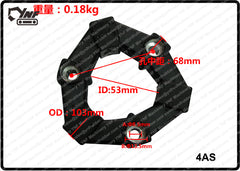 4AS Flexible Rubber Coupling Replacement for Centaflex CF-A-004 (STEP holes type)